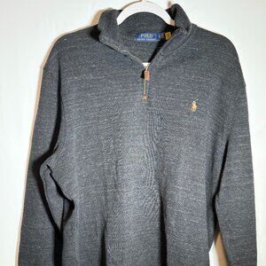 Ralph Lauren Men's 1/4 Zip Sweater | Grey | Size XL